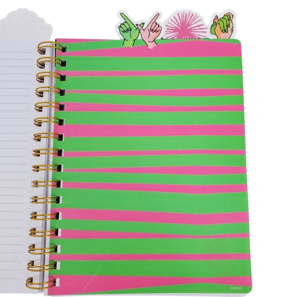 Wicked‎ Journal Spiral Bound Pink Glinda Bookmarks Sections 96 Pages 8